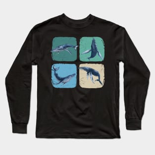 Funny Humpback Whale Watching Long Sleeve T-Shirt